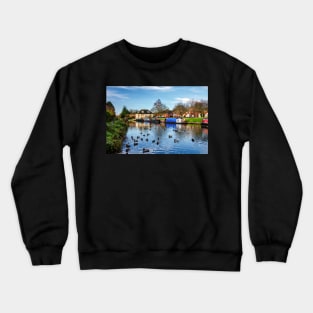 Hungerford Wharf and Ducks Crewneck Sweatshirt